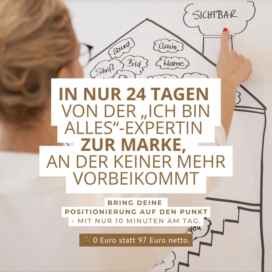 Adventskalender Monika Frauendorfer Markenfrau In 24 Tagen Von der „Ich bin alles“-Expertin zur Marke, an der keiner mehr vorbeikommt