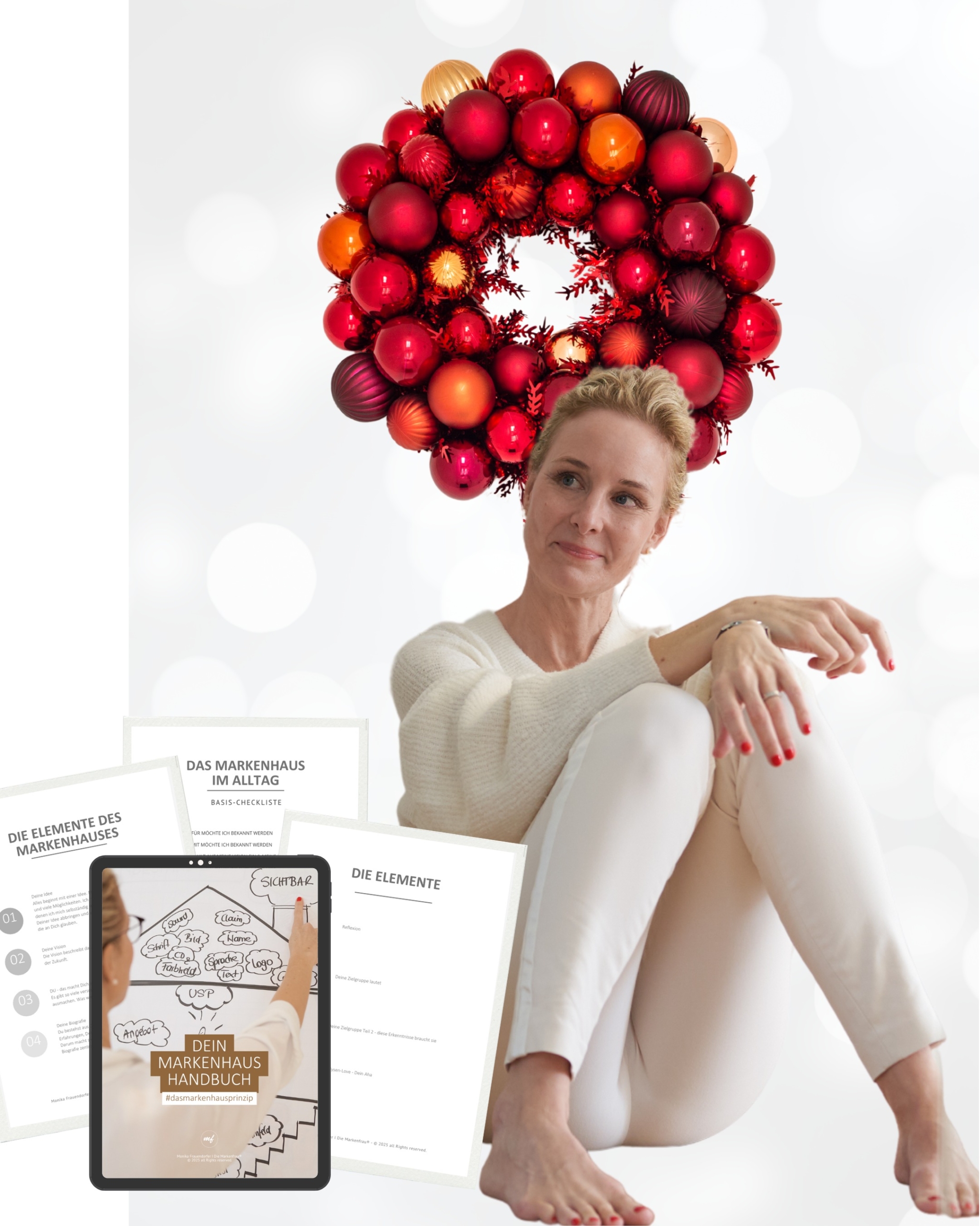 Hier wird die Markenhaus-Handbuch dargstellst. Bring deine Positionierung auf den Punkt UND Ruhe in deinen Kopf – mit nur 10 Minuten am Tag.